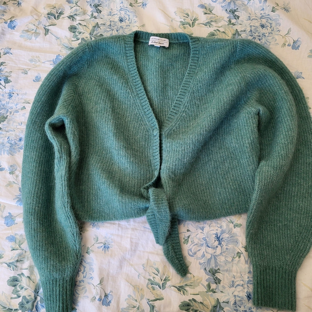 & Other Stories Teal Cardigan